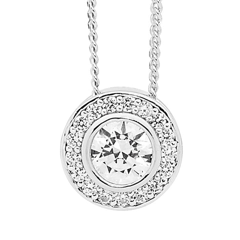 Silver Cubic Zirconia Pendant