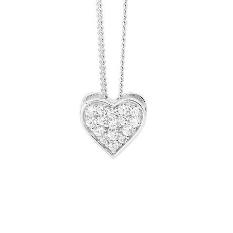 Sterling silver heart pendant