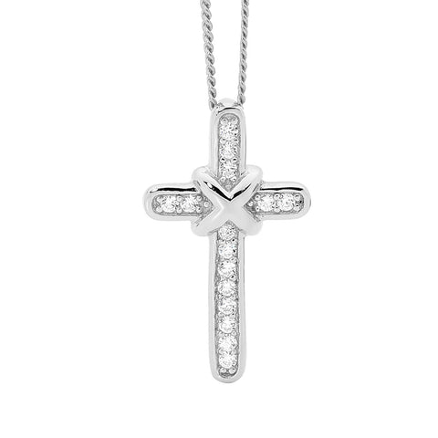 Sterling silver cross pendant