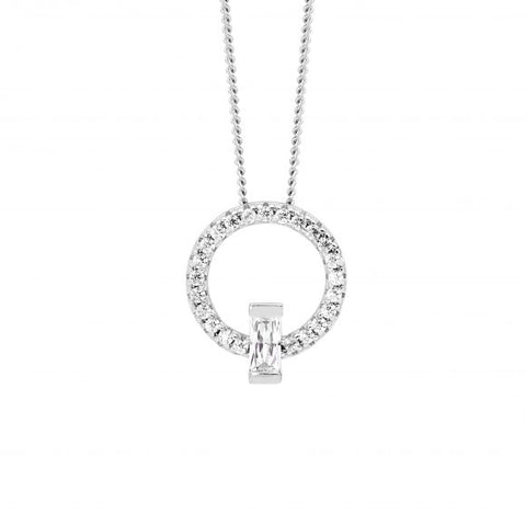 Sterling Silver Cubic Zirconia Pendant