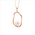 Rose gold plated pearl pendant