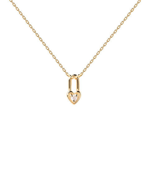 PDPAOLA Heart padlock necklace