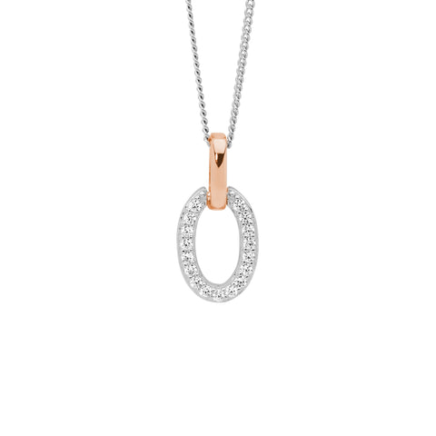 Rose gold plated pendant