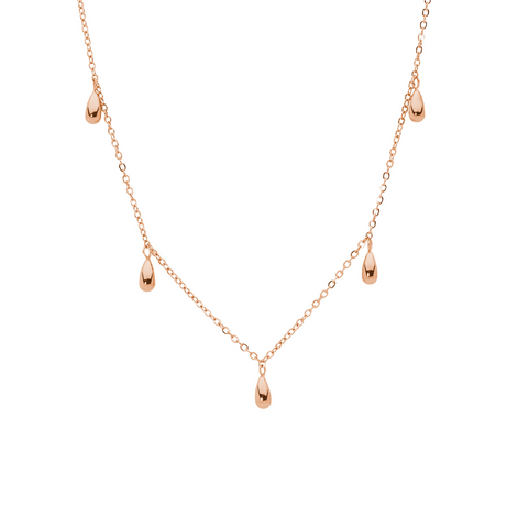 Rose gold plated necklace
