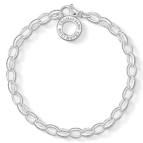 Sterling silver 17cm belcher bracelet