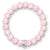 Rose quartz charm bracelet