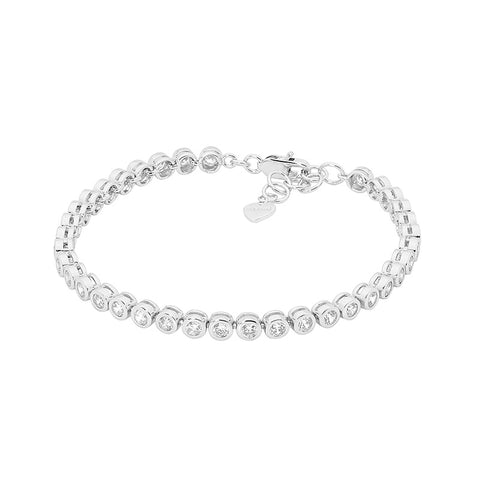 Sterling silver tennis bracelet