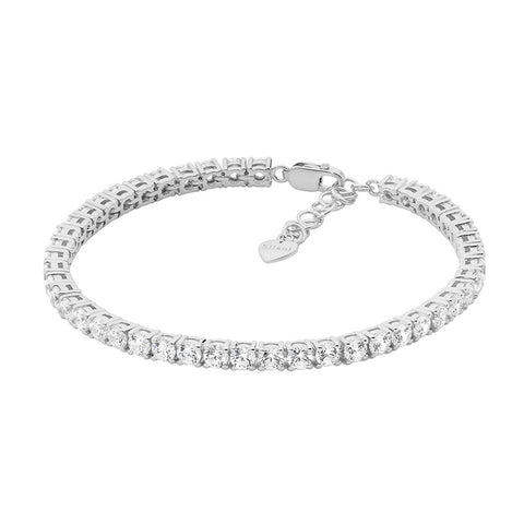 Sterling silver tennis bracelet