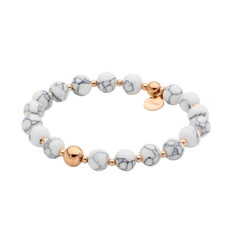 Howlite bead bracelet