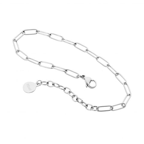 Stainless steel paperclip bracelet