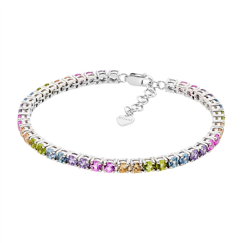 Multicoloured tennis bracelet