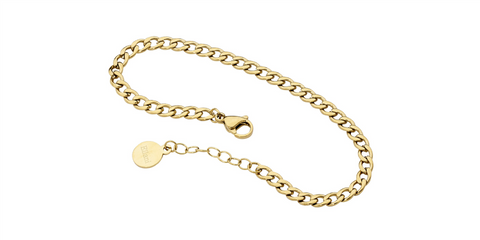 Stainless steel curb bracelet