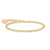 Charmista gold plated fine belcher bracelet