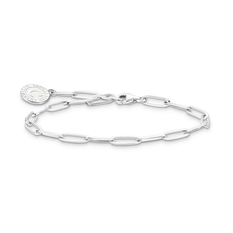 Charmista silver long link bracelet