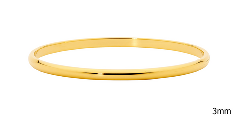 Gold plated bangle