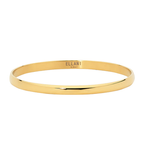 Stainless steel gold bangle