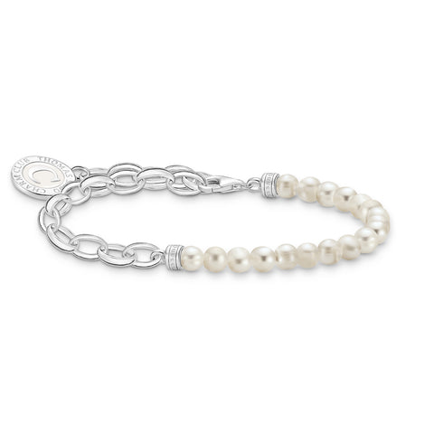 Pearl 12-15cm belcher bracelet