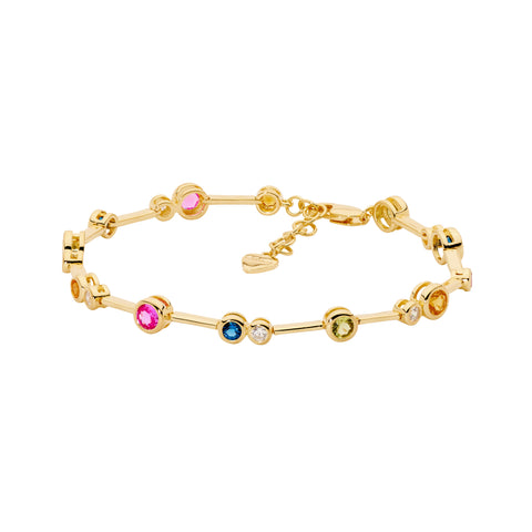 Gold plated bar bracelet