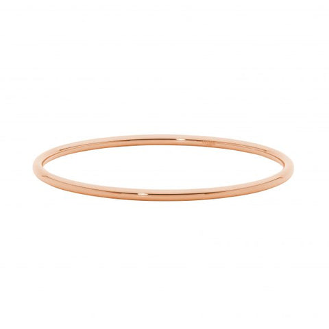 Rose gold plated 3mm golf bangle