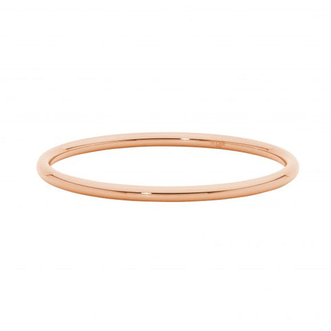 Rose gold plated 4mm golf bangle