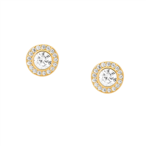 Silver and gold plated studs