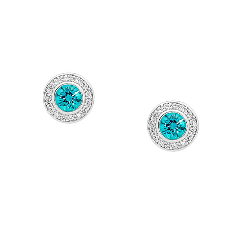 Mint Cubic Zirconia Studs