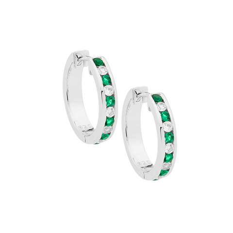 Sterling silver hoop earrings