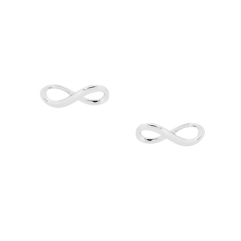 Sterling silver inifinty studs
