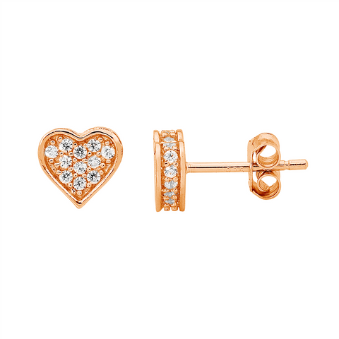 Heart Stud Earrings
