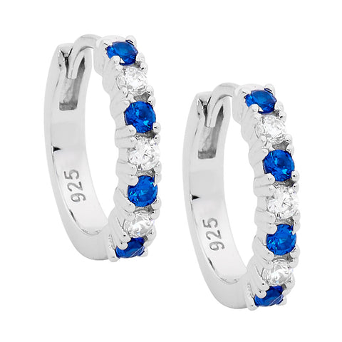 Silver blue and white huggies