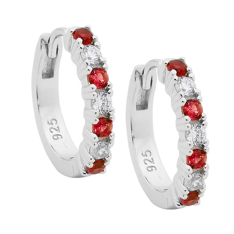 Sterling silver 14mm huggies