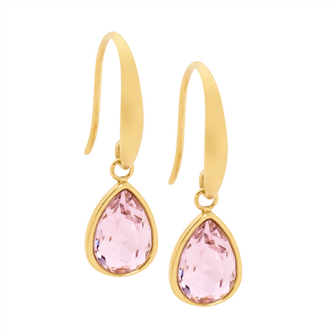 Gold plated teardrop earrings