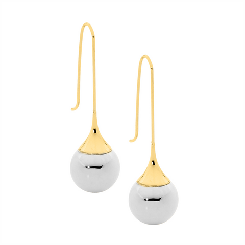 Stainless steel gold plated earrings