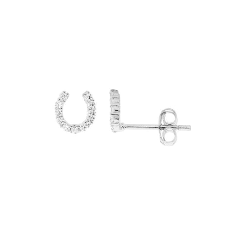 Silver Horse Shoe Earrings