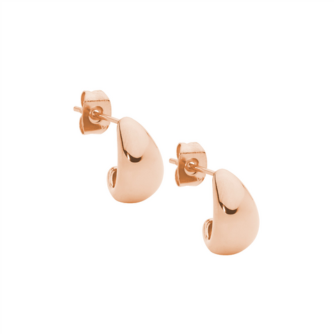 Rose gold plated earrings