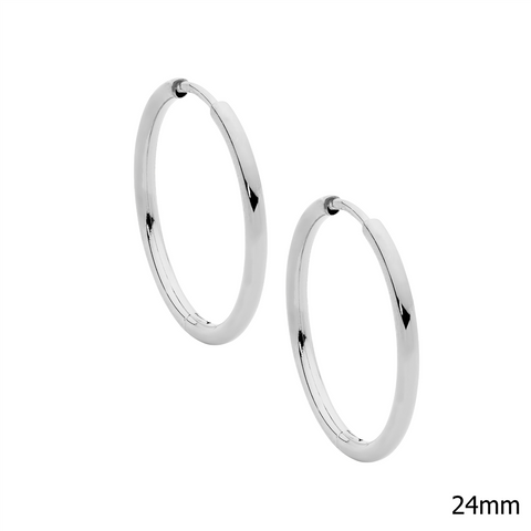 Stainless steel 24mm hoops