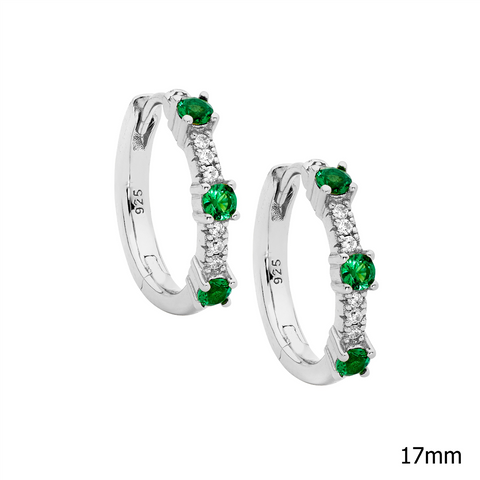 Sterling silver huggies