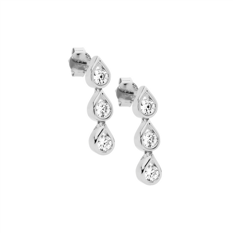 Sterling silver drop earrings