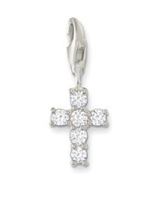 Sterling silver cross charm