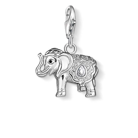 Sterling silver elephant charm