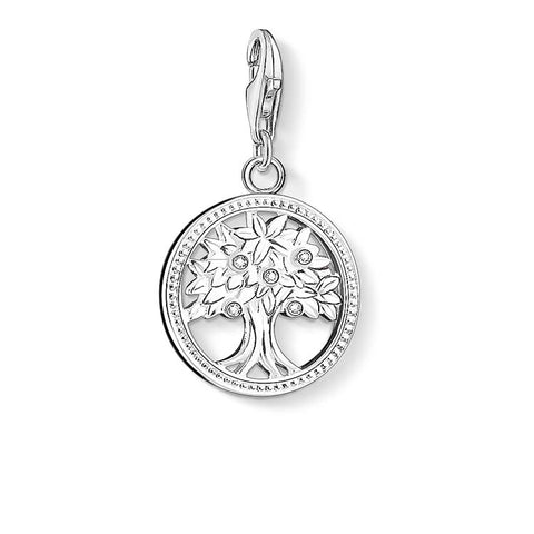 Silver tree of life charm
