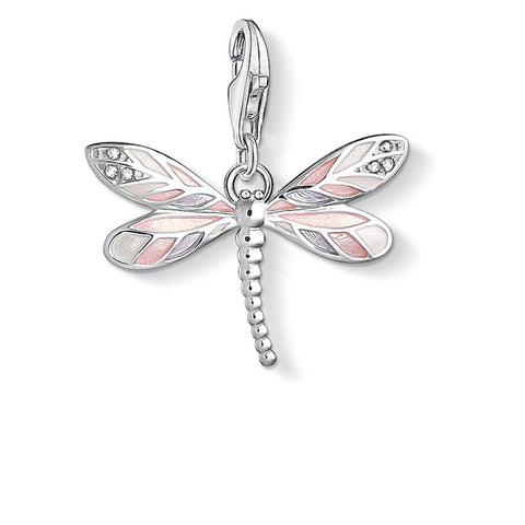 Sterling silver dragonfly charm