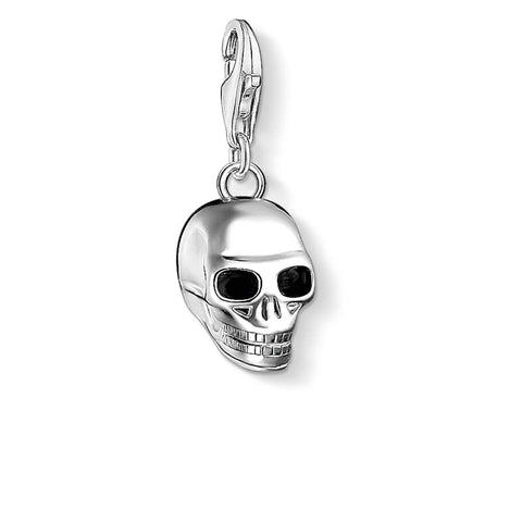 Sterling silver skull charm