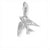 Sterling silver swallow charm