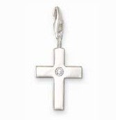 Sterling silver cross charm