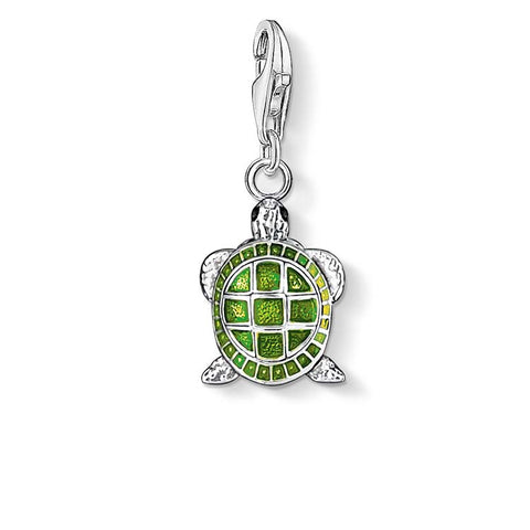 Sterling silver turtle charm