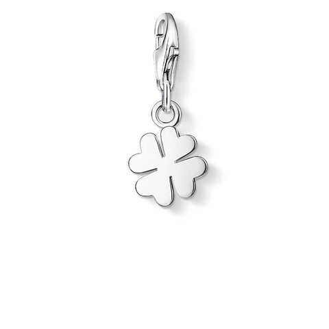 Silver clover charm