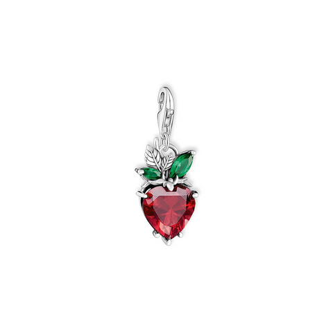 Sterling silver strawberry charm
