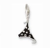 Silver bikini bottoms charm