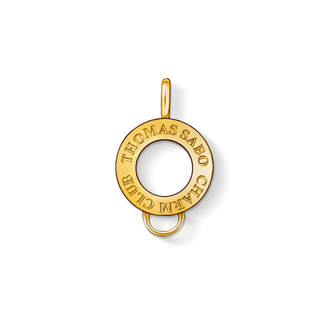 Gold plated charm carrier